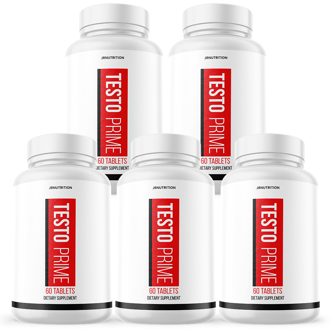 Testoprime Capsules Extra Strength Formula Supplement Testo Prime -5 Bottles